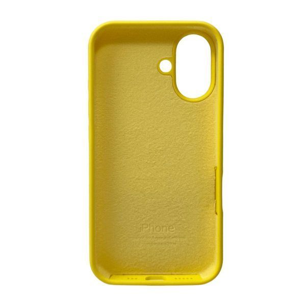 Силіконовий чохол для iPhone 16 Sunny Yellow 666-01190 фото