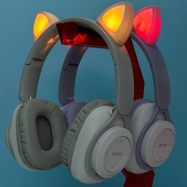 Бездротові навушники з котячими вушками QC-11 Cat Ear Голубі 202-00367 фото