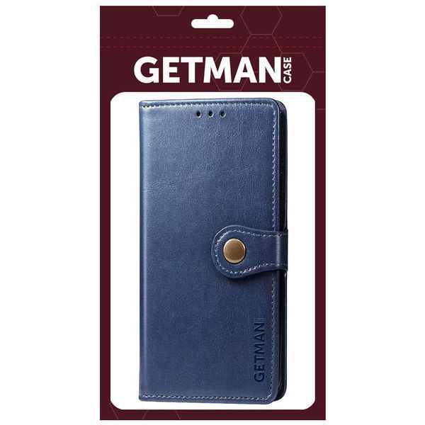 Кожаный чехол-книжка GETMAN Gallant (PU) для Tecno Spark Go 2023 Синий 777-06415 фото