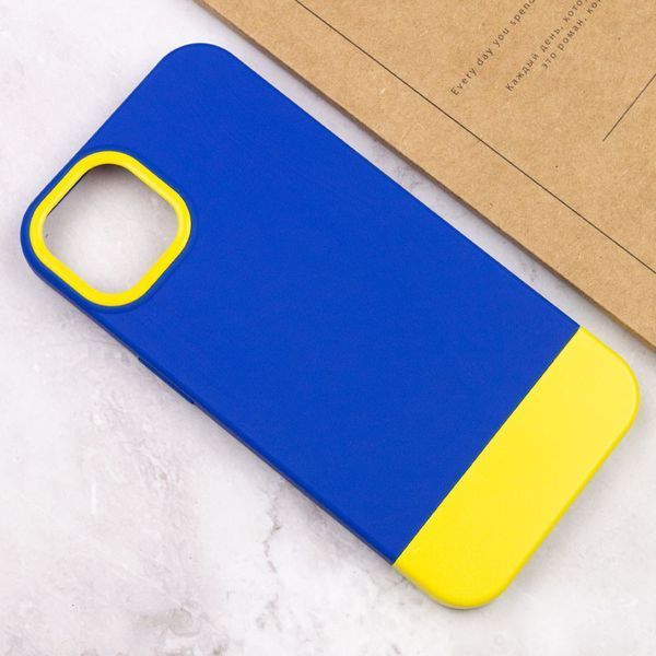 Чехол TPU+PC Bichromatic для Apple iPhone 12 Pro / 12 (6.1") Navy Blue / Yellow 555-03965 фото