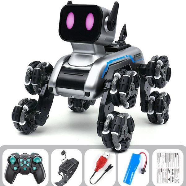 Интерактивная игрушка Собака-Робот SHT 2950-1 (2 charger battery) Silver 656-03550 фото