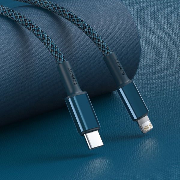 Кабель Baseus High Density Braided Type-C to Lightning PD 20W (2m) Blue CATLGD-A03 фото