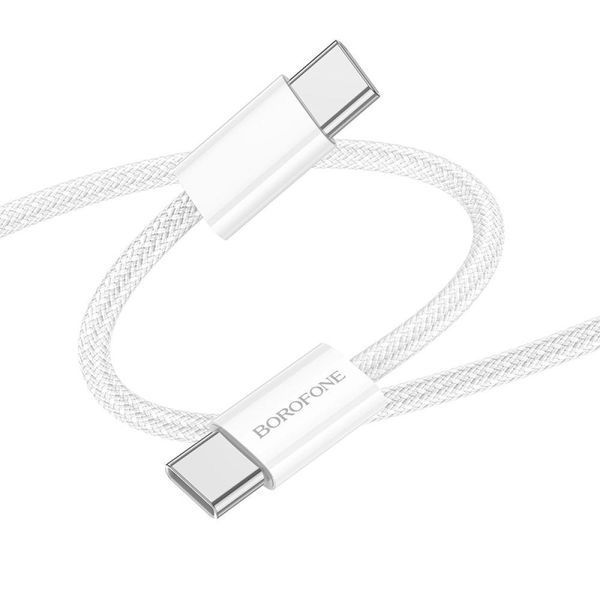 Кабель USB Borofone BX103 Original 60W Type-C to Type-C 1m Блакитний 209-00320 фото