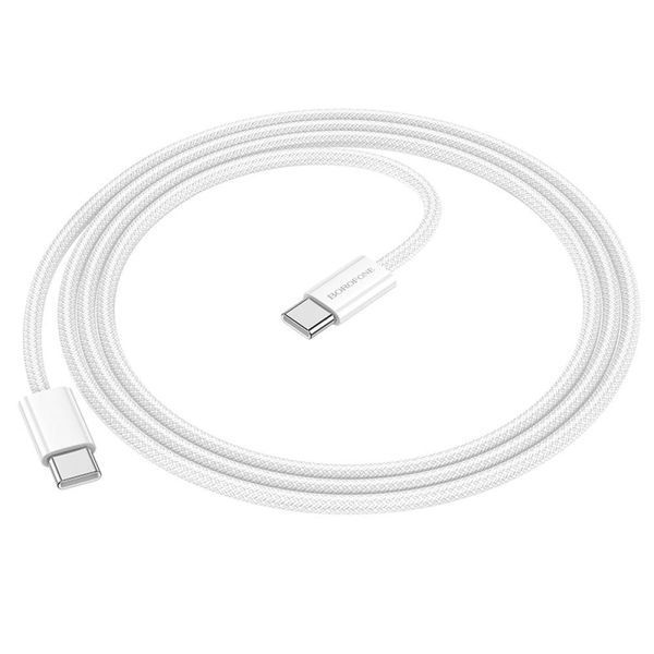 Кабель USB Borofone BX103 Original 60W Type-C to Type-C 1m Блакитний 209-00320 фото