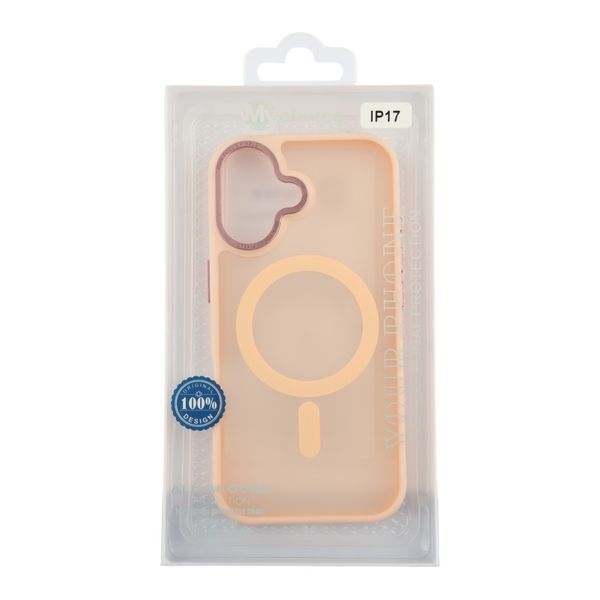 Чохол TPU+PC Goldencis Matte with MagSafe для iPhone 17 Pink 2020000496717 фото
