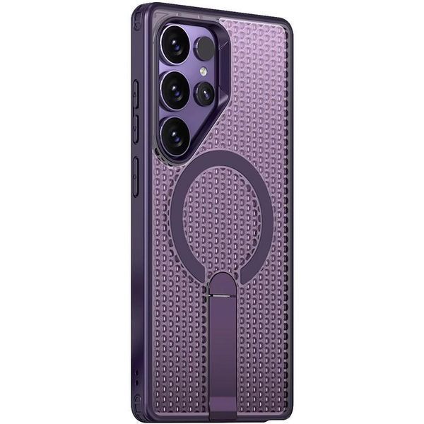 Чехол TPU Breeze with MagSafe stand для Samsung Galaxy S26 Ultra Purple 777-09255 фото