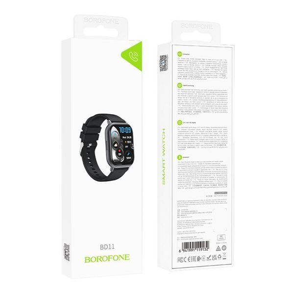 Смарт Часы Borofone BD11 Smart sports watch (call version) Черный 656-03423 фото