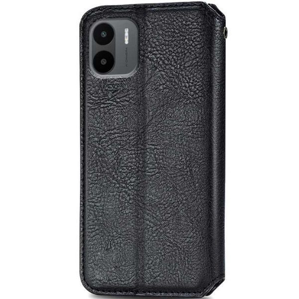 Шкіряний чохол-книжка GETMAN Cubic для Xiaomi Redmi A1 / A2 Чорний 555-01888 фото
