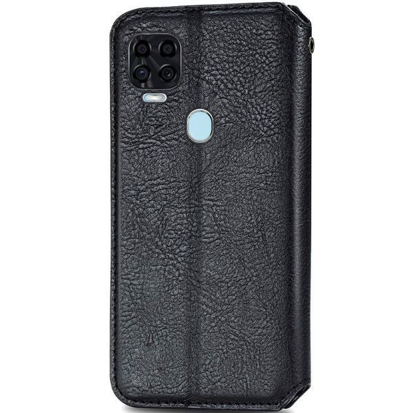 Шкіряний чохол-книжка GETMAN Cubic для ZTE Blade v2020 Чорний 555-01938 фото
