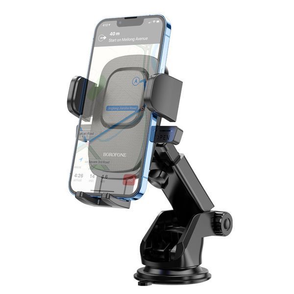 Автотримач для телефона BOROFONE BH60 Dainty Center console car holder Black 6974443382754 фото