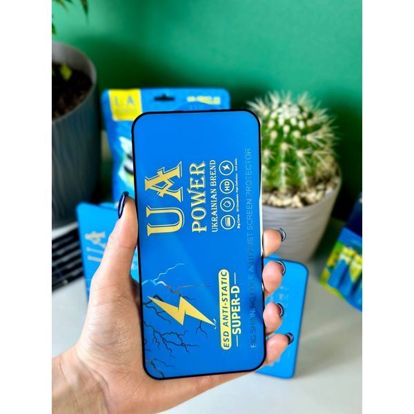 Захисне скло UA POWER ESD Anti-Static Super-D для iPhone 15 Pro 204-00151 фото