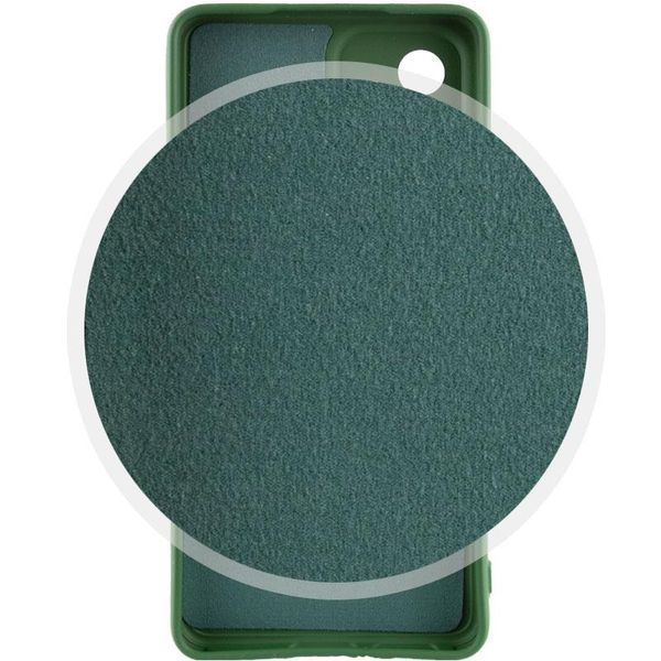 Чохол TPU GETMAN Liquid Silk Full Camera для Samsung Galaxy A32 4G Зелений / Dark green ILSO-00000073789-3 фото