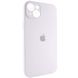 Силіконовий чохол з закритою камерою для iPhone 14 White 666-00828 фото 2