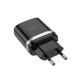 Сетевое зарядное устройство с кабелем HOCO C12Q Smart QC3.0 charger set(Micro) 18W Black 6931474716279 фото 3