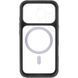 Чехол TPU+PC GETMAN Moon Clear with MagSafe для Apple iPhone 16 Pro Max (6.9") Black 656-08460 фото 4
