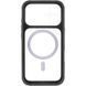 Чохол TPU+PC GETMAN Moon Clear with MagSafe для Apple iPhone 17 (6.3") Black 656-08410 фото 4
