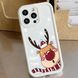 Новорічний чохол для iPhone 13 Pro White deer 777-02159 фото 1
