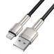 Кабель Baseus Cafule Metal Lightning 2.4A (0,25m) Black CALJK-01 фото 6