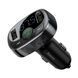 Автомобильное зарядное устройство с FM-модулятором Baseus T Shaped S-09A Car Bluetooth MP3 Player (Standard Edition) Black 656-00569 фото 2