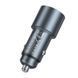 Автомобільний зарядний пристрій HOCO Z60 Bloom 48W dual-port PD30W+QC3.0 multi-protocol car charger Metal Gray 6942007642095 фото 5