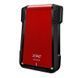 Зовнішня кишеня для накопичувача A-DATA EX500 для 2.5'' HDD/SSD USB3.1 Red AEX500U3-CRD фото 1