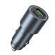 Автомобільний зарядний пристрій HOCO Z60 Bloom 48W dual-port PD30W+QC3.0 multi-protocol car charger Metal Gray 6942007642095 фото 4