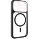 Чохол TPU+PC GETMAN Moon Clear with MagSafe для Apple iPhone 17 (6.3") Black 656-08410 фото 1