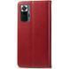 Кожаный чехол-книжка GETMAN Gallant (PU) для Xiaomi Redmi Note 10 Pro / 10 Pro Max Red 777-06515 фото 4
