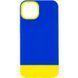 Чехол TPU+PC Bichromatic для Apple iPhone 12 Pro / 12 (6.1") Navy Blue / Yellow 555-03965 фото 1