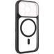 Чехол TPU+PC GETMAN Moon Clear with MagSafe для Apple iPhone 16 Pro Max (6.9") Black 656-08460 фото 1