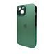 Чехол AG Glass Sapphire Frame MagSafe для iPhone 15 Cangling Green 666-02818 фото 1