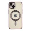 Чехол TPU Metallic Chrome Full Camera with Magsafe для iPhone 13 Black