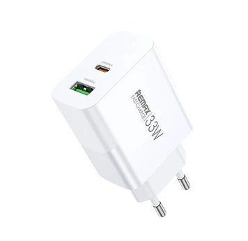 Сетевое зарядное устройство REMAX Kiddy Series 33W A+C Fast Charger RP-U122 EU-White 6954851209393 фото