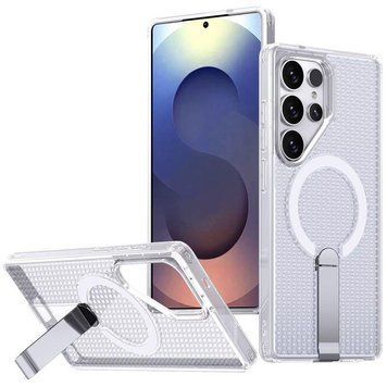 Чохол TPU Breeze with MagSafe stand для Samsung Galaxy S26 Ultra Transparent 777-09256 фото