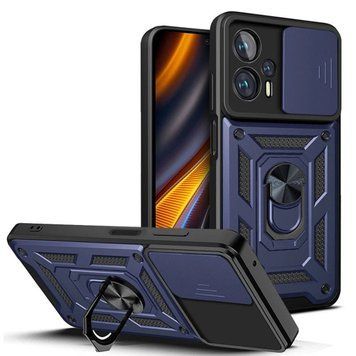 Ударопрочный чехол Camshield Serge Ring для Xiaomi Poco X4 GT Blue 777-04563 фото
