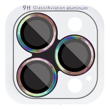 Защитное стекло Metal Classic на камеру для Apple iPhone 16 Pro (6.3") / 16 Pro Max (6.9") Rainbow 204-00457 фото