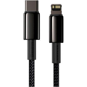 Кабель Baseus Tungsten Gold Fast Charging Data Cable Type-C to iP PD 20W 1m Black CATLWJ-01 фото