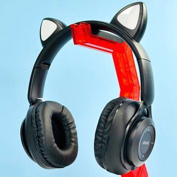 Беспроводные наушники с кошачьими ушками QC-11 Cat Ear Черный 202-00368 фото