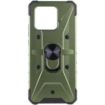 Ударопрочный чехол Pathfinder Ring для Xiaomi Redmi 10C / Poco C40 Army Green 777-07894 фото