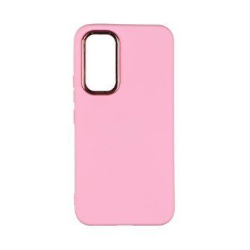 Чохол Silicone Cover Metal frame для Samsung Galaxy A54 5G (A546) Light pink 208-03447 фото
