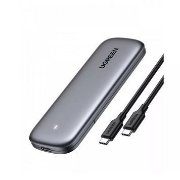 Наружный карман для накопителя UGREEN USB-C Female to M.2 M-Key 10G Enclosure C TO C Cable 50cm UGR-10902 фото