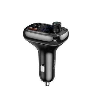 Автомобильное зарядное устройство с FM-модулятором Baseus T Shaped S-13 Car Bluetooth MP3 Player (PPS Fast Charger Edition) Black 656-00570 фото
