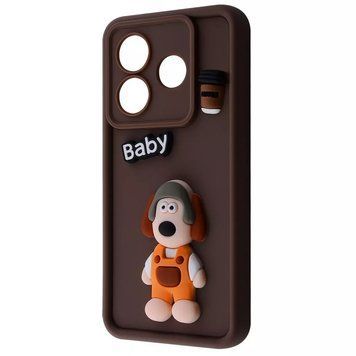 Чехол Pretty Things Case для Xiaomi Redmi Note 14 Brown/Baby 777-02146 фото