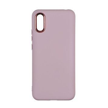 Чехол Silicone Cover Metal frame для Xiaomi Redmi 9A Pink sand 208-03547 фото