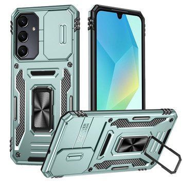 Ударопрочный чехол Camshield Army Ring для Samsung Galaxy A36 5G Light Green 777-04950 фото