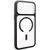 Чехол TPU+PC GETMAN Moon Clear with MagSafe для Apple iPhone 16 Pro (6.3") Black 656-08335 фото