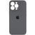 Силіконовий чохол з закритою камерою для iPhone 14 Pro Max Dark Grey 666-00931 фото