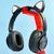 Бездротові навушники з котячими вушками QC-11 Cat Ear Чорні 202-00368 фото