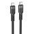 Кабель HOCO U110 Type-C to Type-C 60W charging data cable Black 6931474770622 фото