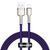 Кабель Baseus Cafule Metal Lightning 2.4A (1m) Purple CALJK-A05 фото